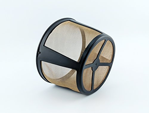 NRP Permenent 14-cup Gold-tone Coffee Filter Compatible for KRUPS Coffeemaker EC324 Drip Brew Filter Basket -Also Fits More - Thumbnail 2
