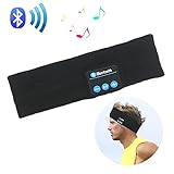 Rwesion headbands Bluetooth Music Headband Wireless Sport sweatband Sleeping warm gift(Black)