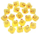 MYLIFEUNIT Mini Yellow Rubber Bath Ducks for Child 20pcs/set