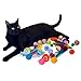 Cowfish Cat Toys Kitten Toys Assortments, 27PCS Variety Toy Set Including Cat Feather Teaser Wand, Feather Toys, Mice, Catnip Toys, Colorful Balls, Bells for Cat, Kitty, Kitten