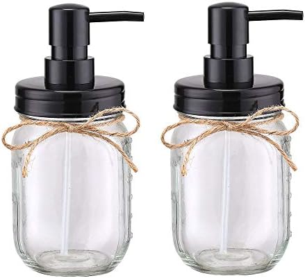 Rustic mason jar soap pump dispenser with a price range of $11.99 to $13.99.
