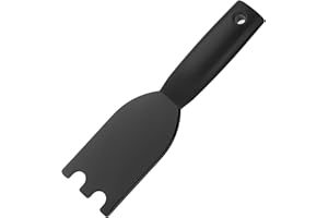 GEGRATERWA Grill Scraper for George Foreman Indoor Grills and Other Indoor Grills with Grooves,Heat-Resistant Grill Spatula with Ergonomic Handle
