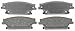 ACDelco 14D1020C Advantage Ceramic Rear Disc Brake Pad Set with Wear Sensor