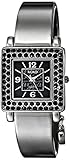 XOXO Women's XO1018 Black Dial Gun Metal Bangle Watch