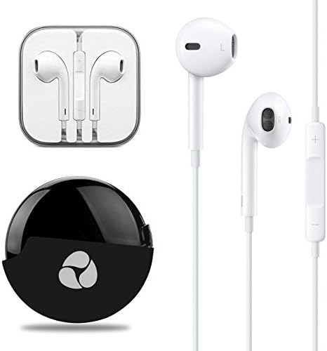 Mugmee Premium Earbuds Earpods with Built in Mic and Volume Control (Carrying Case Included)
