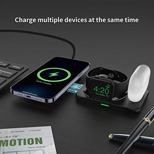 KKM Wireless Charger, 4 in 1 Detachable Charging Station