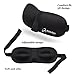 Alterion Comfortable 3D Sleep Mask with Earplugs and Carry Pouch