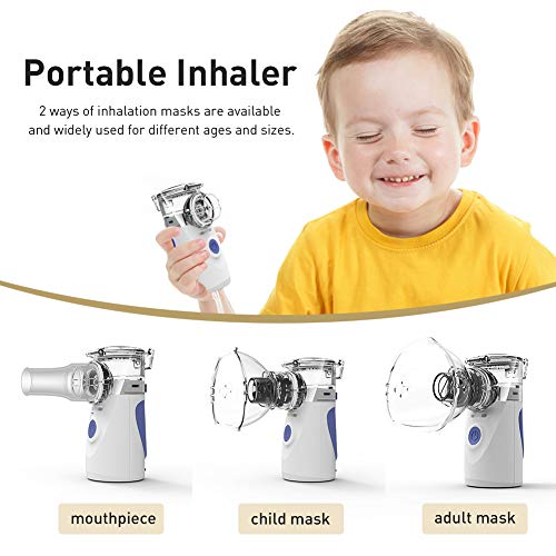 Portable Vaporizers Machine, Travel Mini Inhaler Case for Breathing Problems, Personal Steam Cool Mist Inhaler Kits for Kids & Adults - Thumbnail 5