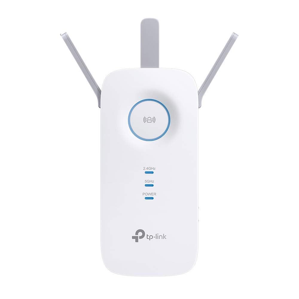 TP-Link RE550 AC1900 Gigabit Mesh WiFi Range Extender-Wi-Fi Booster-WiFi Repeater, 3 External Antennas, Intelligent Signal Light,WiFi Extender Booster, Power Schedule,LED Control,Easy Setup, UK Plug
