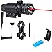 Red Dot Sight, Hunting Rifle Dot Scope Sight with Picatinny w/ Rail & Barrel Mount Cap Pressure Switch Battery Charger Included Dot Sight