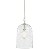 Belleville - 1 Light Pendant-18.5 Inches Tall and 10 Inches Wide-Polished Nickel Finish