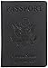 Shvigel Travel Wallet - Passport Holder - Genuine Leather - for Men & Women - Passport Cover Case (Black Vintage)