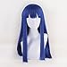 Anime POP TEAM Cosplay Wig 60cm Long Blue Women Girls' Party Wig (Pipimi)