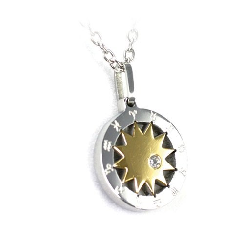 Shuzi Vitality Astrology Sign Stainless Steel Fashion Pendant