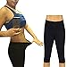 Kiwi-Rata Womens Slimming Pants Hot Thermo Neoprene Sweat Suit Sauna Leggings (Black&Rose Red, 3XL)