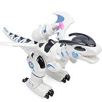 INCHOI Electric Mechanical war Dragon Tyrannosaurus Rex Walking Light Sound Emission