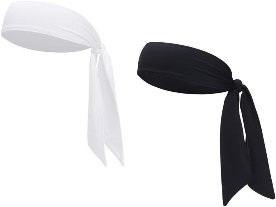 Sports Headband - Head Tie Tennis Tie Hairband - Sweatbands Headbands Wristbands Head Wrap - Ideal for Working Out,Tennis