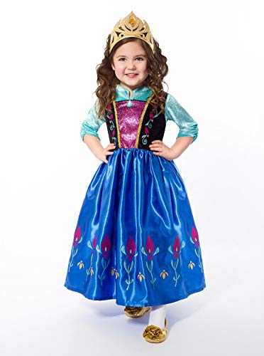 Little Adventures Scandinavian Princess Gold Crown & White Glove Set for Girls - One-Size (3+ Yrs) - Thumbnail 2