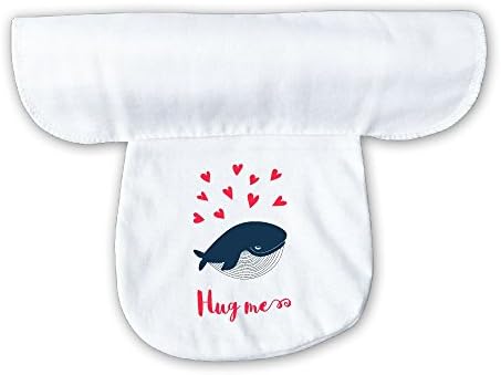 Wyss Baby Back Sweat Towel Whale Hug Me Children Back Perspiration Wipes Towel Sweat Absorbent Towel
