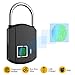 Fingerprint Padlock, IP65 Waterproof Smart Lock keyless Digital Lock, Travel Lock, USB Recharge Security Lock for School Locker, Gym, Backpack,Door, Cabinet, Suitcase, Indoor and Outdoor