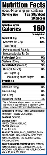 Amazon Brand - Happy Belly Fancy Whole Cashews, 44 Ounce - Image 4