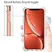 LONTECT Compatible iPhone Xr Case Glitter Crystal Clear Sparkle Bling Heavy Duty Hybrid Sturdy Armor High Impact Shockproof Protective Cover Case for Apple iPhone Xr 6.1 2018, Clear/Silver Glitter