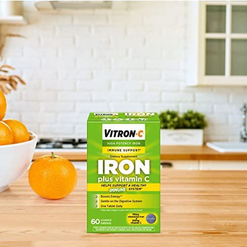 VitronC Iron Supplement & Immune Support, Once Daily, High Potency