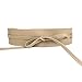 Womtop Womens Belts PU Leather Obi Waist Belt Adjustable Length Waist Strap Cummerbund for Dress (Browm+Camel, Free)