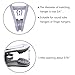 Tinfol 24pc Grey Plastic Hanger Clips, Strong Pinch Grip Finger Clips for Plastic Clothes Hangers, Multi-Purpose Hanger Clips