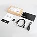 Inateck 2.5 Inch USB 3.0 Hard Drive Enclosure External Case for 9.5mm 7mm SATA/HDD/SSD with 3 Ports USB 3.0 Hub, UASP Supported, Tool-Free(FE2007)