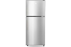 Fox Shack 5 Cu Ft Fridge, Refrigerator with Freezer, 2 Doors Apartment Size Fridge, Energy-efficient, 5 Settings Temperature Adjustable, for Kitchen, Office, Dorm