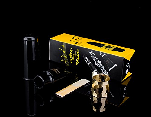 image for Glory Alto Saxophone Mouthpiece Kit with Ligature,one reed and Plastic