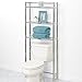 Zenna Home 9035SS, 3-Tier Over-The-Toliet Bathroom Spacesaver Shelf, Chrome/Glass