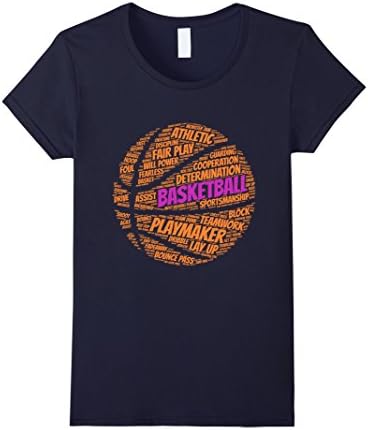 Women's Basketball sayings shirt quotes for team gift girls kids Small Navy