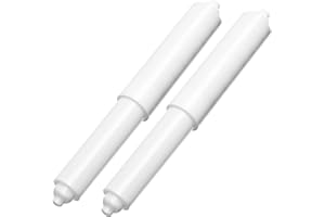 2 Pack 6-1/4 "" White Toilet Paper Holder Spring Loaded Roller Replacement A- 2615Practical and Deft