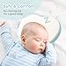 Bammax Baby Pillow Newborn, Flat Head Baby Pillow Baby Head Shaping Pillow Soft Memory Foam Baby Sleeping Pillow Syndrome Prevention Head Support for Infant 0-12 Months