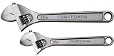 Craftsman 9-44012 Adjustable Wrench Set, 2-Piece