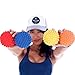 WOD Nation Massage Ball Set - 2 Solid Rubber Lacrosse Balls and 1 Trigger Point Deep Tissue Spiky Ball - Perfect for Self Myofascial Release - Includes a Convenient Travel Bag (Orange & Black)