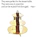 3-Tier Gold Round Cardboard Cupcake Stand Dessert (12