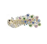 Jackie Fashion Women Lady Peacock Full Crystal Rhinestones Hairpin Hair Clip