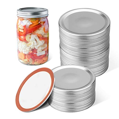 Wide Mouth Canning Lids,24 Pieces Wide Mouth Mason Jar Lids,Only Lids