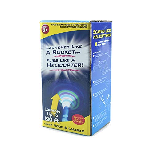 FAFA1808 Rocket Whistle Slingshot Finger Copter Led Toy Rocket (1 Box, Green)