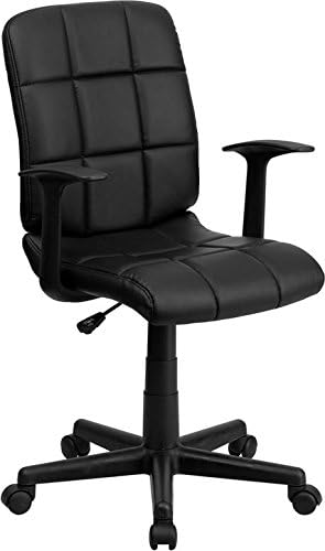 Italica Vinyl Task Chair With Arms For Manicures Reception Desks
