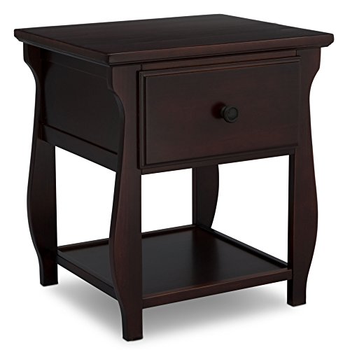 Delta Children Lancaster Nightstand, Dark Brown Chocolate