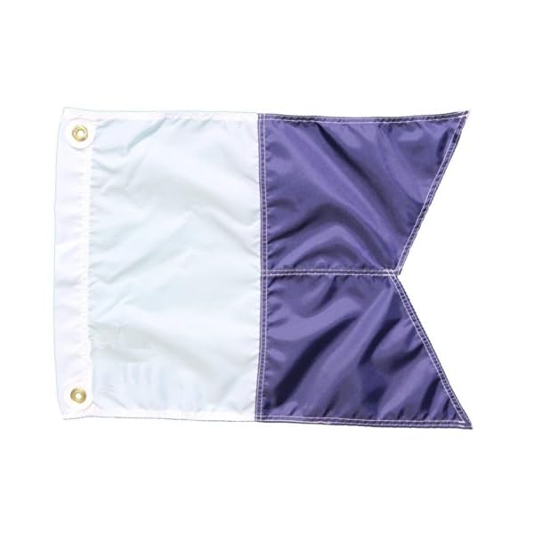 Nylon-Alpha-Flag-with-Brass-Grommets-Various-Sizes-Blue-White-Dive-Flag