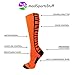 Crazy Socks with Safari Tiger Stripes Over the Calf Socks (Orange/Black, Medium)