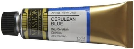 Mijello Mission Gold Class Water Color, 15ml, Cerulean Blue
