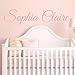 Decor Designs Decals Elegant Girls Personalized Custom Name Vinyl Wall Art Decal Sticker, Nursery Bedroom Baby Decor, Multiple Font and Color, (Multiple Size Choices) (Single Name, Without Initial)