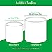 Indoor Round Modern Fiberglass Resin Planter Pot with Drainage Hole and Plug, 10 inch, Matte White, 96-G-1-L
