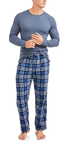 Sleeve Crew Fleece Pj Set Mens Fleece Pajamas Cuddl Duds One Piece